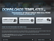 Tablet Screenshot of downloads-templates.com